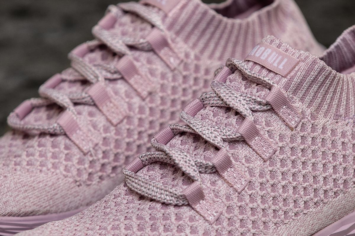 Nobull Knit Runner Loopschoenen Dames Roze | 098512-PAI