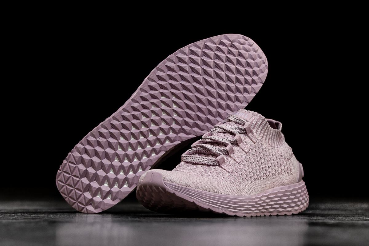 Nobull Knit Runner Loopschoenen Dames Roze | 098512-PAI