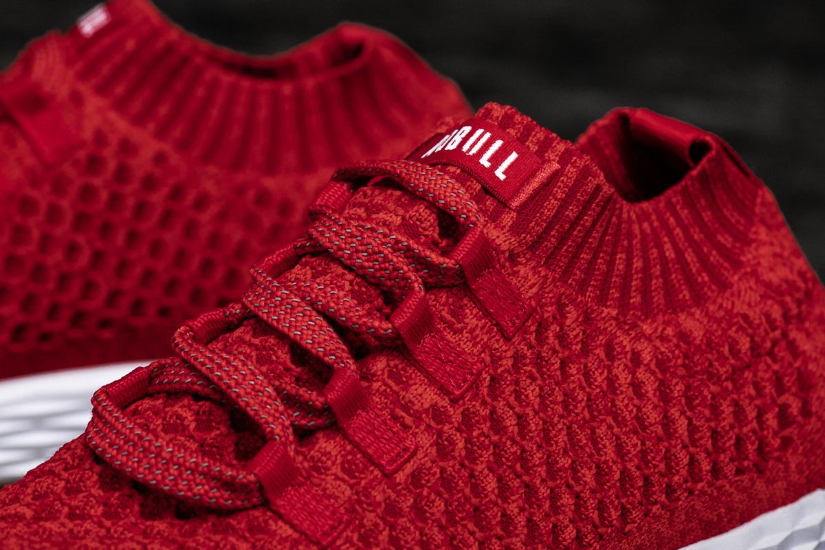Nobull Knit Runner Loopschoenen Dames Rood | 257418-UHT