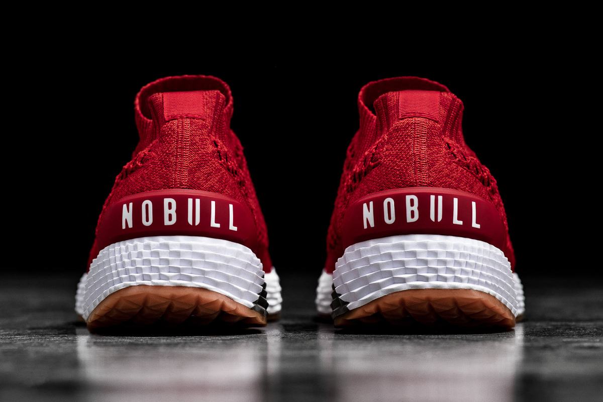 Nobull Knit Runner Loopschoenen Dames Rood | 257418-UHT