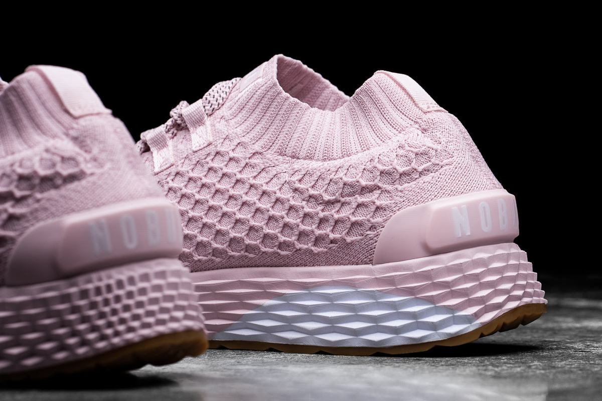 Nobull Knit Runner Loopschoenen Dames Roze | 749813-CQJ