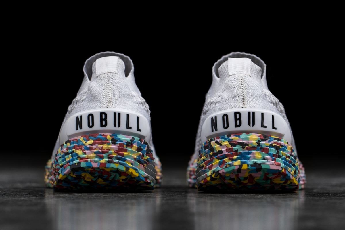 Nobull Knit Runner Loopschoenen Dames Wit | 389246-ECX