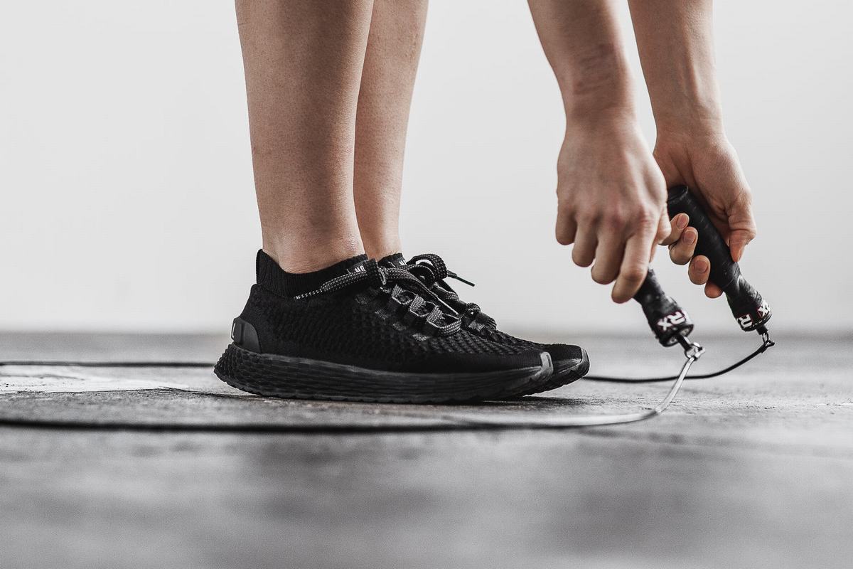 Nobull Knit Runner Loopschoenen Dames Zwart | 208736-ZYH