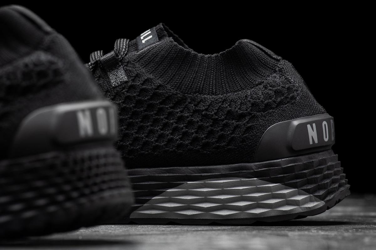 Nobull Knit Runner Loopschoenen Dames Zwart | 208736-ZYH