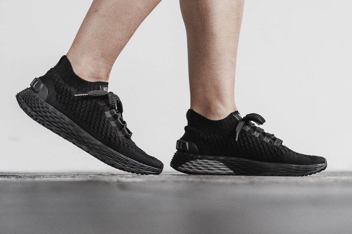 Nobull Knit Runner Loopschoenen Dames Zwart | 208736-ZYH