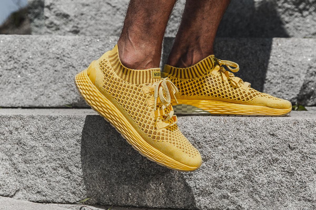 Nobull Knit Runner Loopschoenen Heren Citroen | 314798-OLC