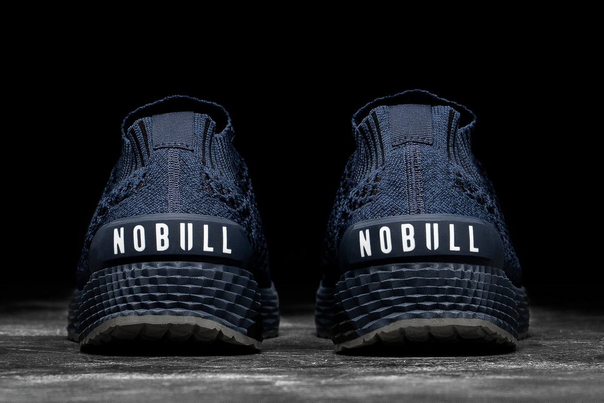 Nobull Knit Runner Loopschoenen Heren Donkerblauw | 041526-IFE