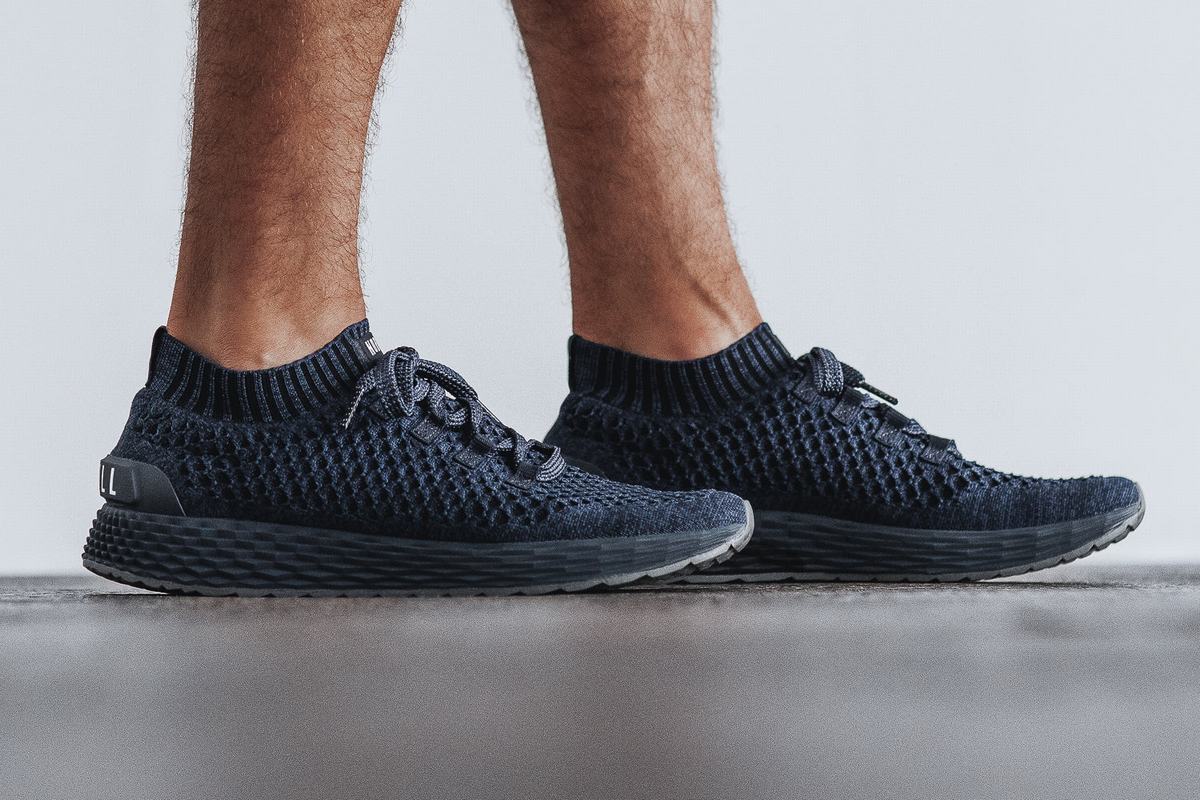 Nobull Knit Runner Loopschoenen Heren Donkerblauw | 041526-IFE