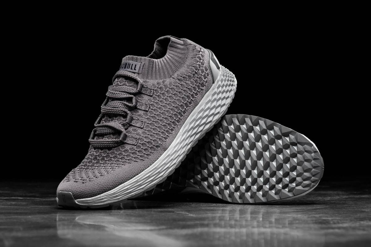 Nobull Knit Runner Loopschoenen Heren Donkergrijs | 162548-BIN