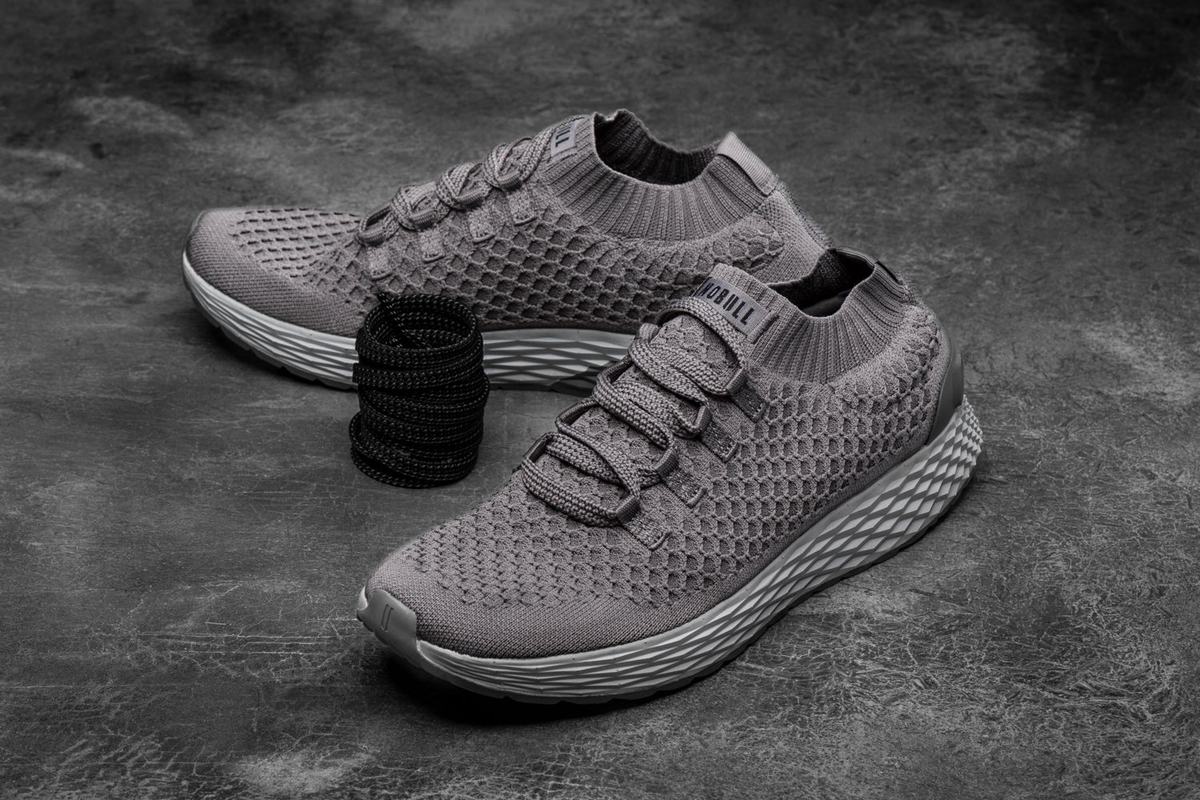 Nobull Knit Runner Loopschoenen Heren Donkergrijs | 162548-BIN