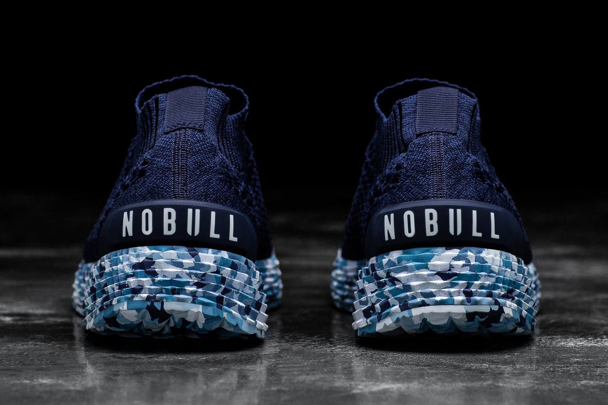 Nobull Knit Runner Loopschoenen Heren Donkerblauw | 164572-EOL