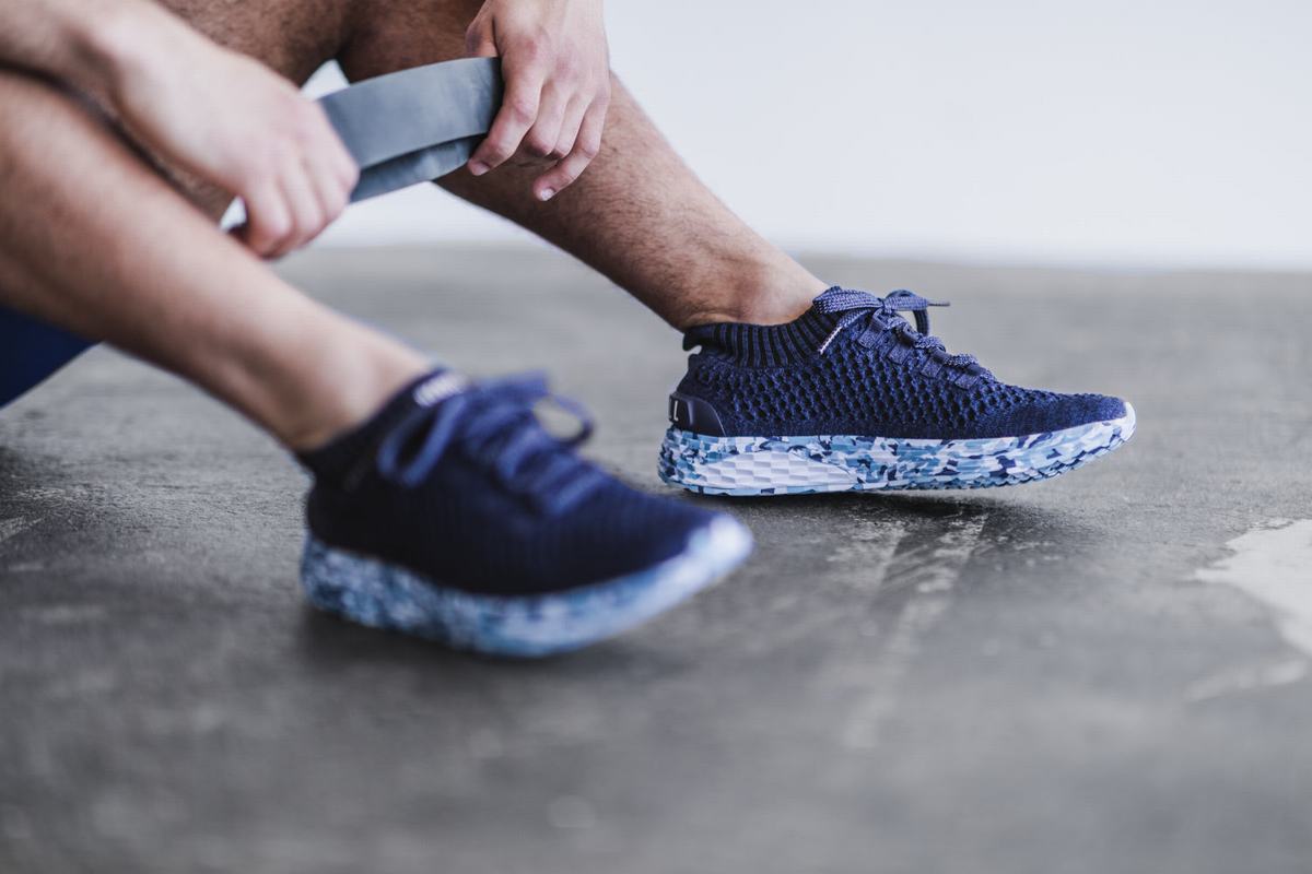 Nobull Knit Runner Loopschoenen Heren Donkerblauw | 164572-EOL