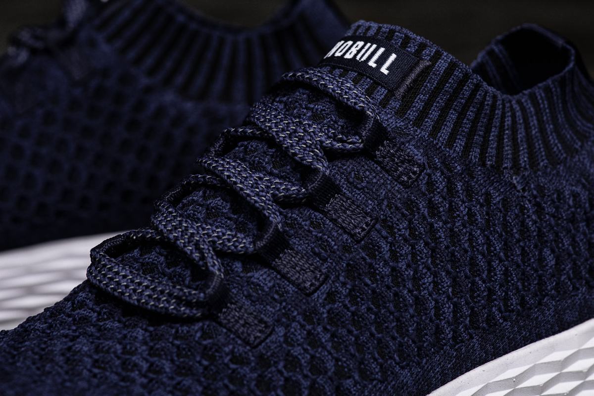 Nobull Knit Runner Loopschoenen Heren Donkerblauw | 475918-AGK