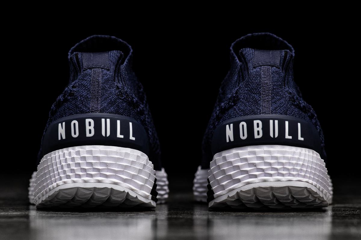 Nobull Knit Runner Loopschoenen Heren Donkerblauw | 475918-AGK
