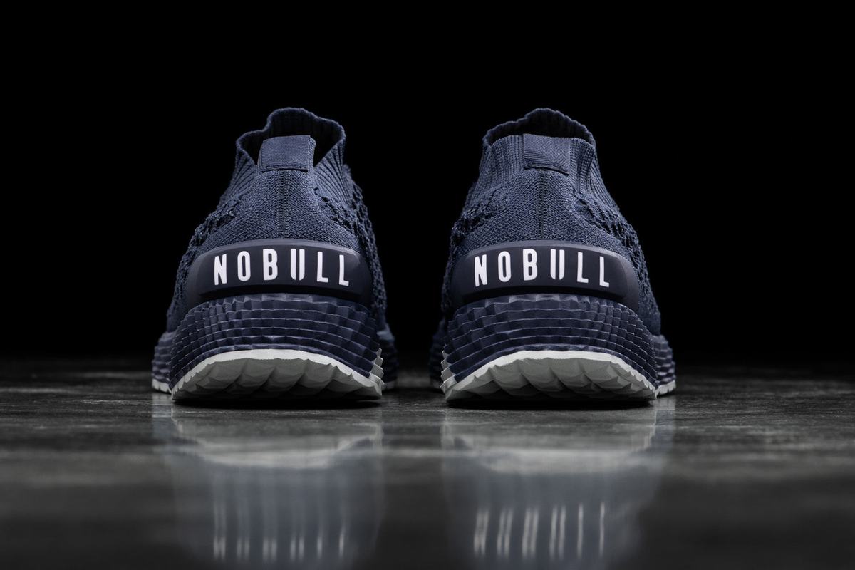 Nobull Knit Runner Loopschoenen Heren Donkerblauw | 645137-LYV
