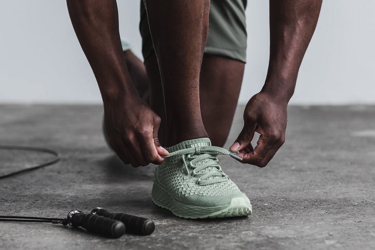 Nobull Knit Runner Loopschoenen Heren Groen | 547096-YKI