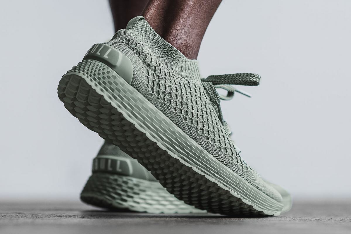 Nobull Knit Runner Loopschoenen Heren Groen | 547096-YKI