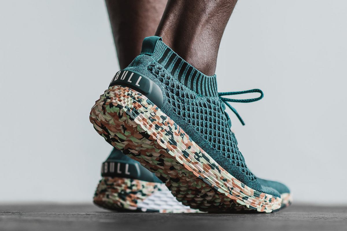 Nobull Knit Runner Loopschoenen Heren Groen | 619753-YZQ