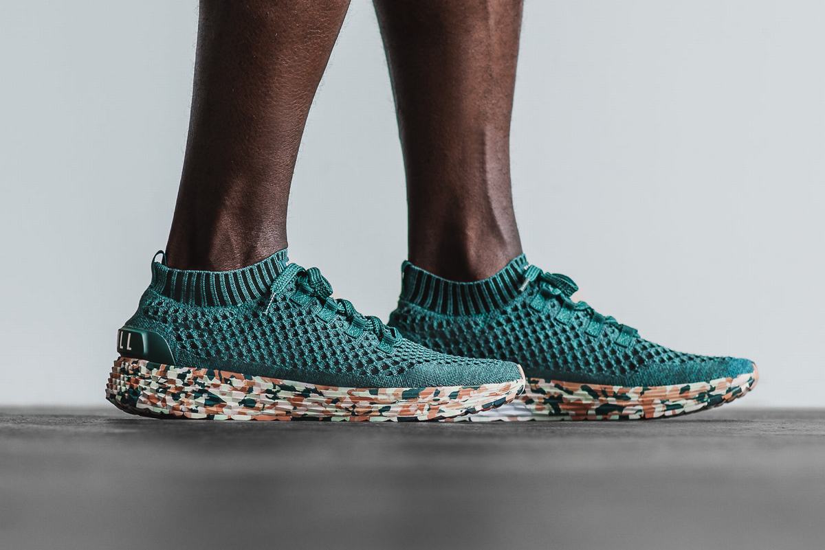Nobull Knit Runner Loopschoenen Heren Groen | 619753-YZQ