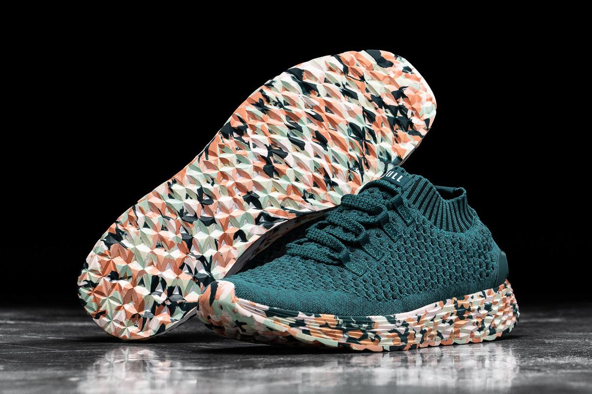 Nobull Knit Runner Loopschoenen Heren Groen | 619753-YZQ