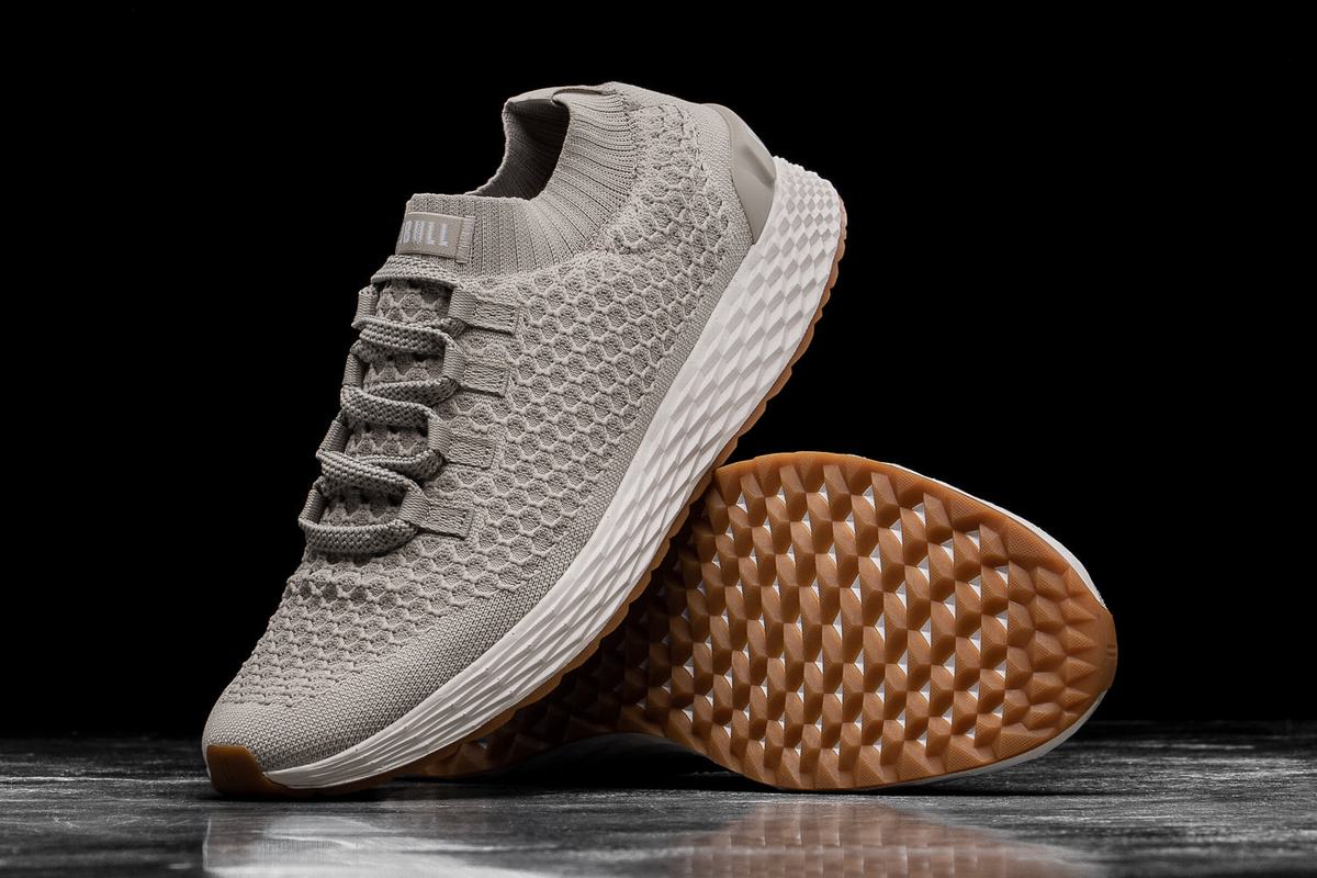 Nobull Knit Runner Loopschoenen Heren Grijs | 984165-CTX