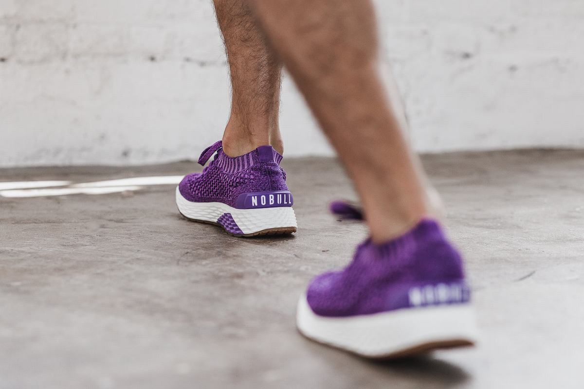 Nobull Knit Runner Loopschoenen Heren Koningsblauw | 529830-ZFK