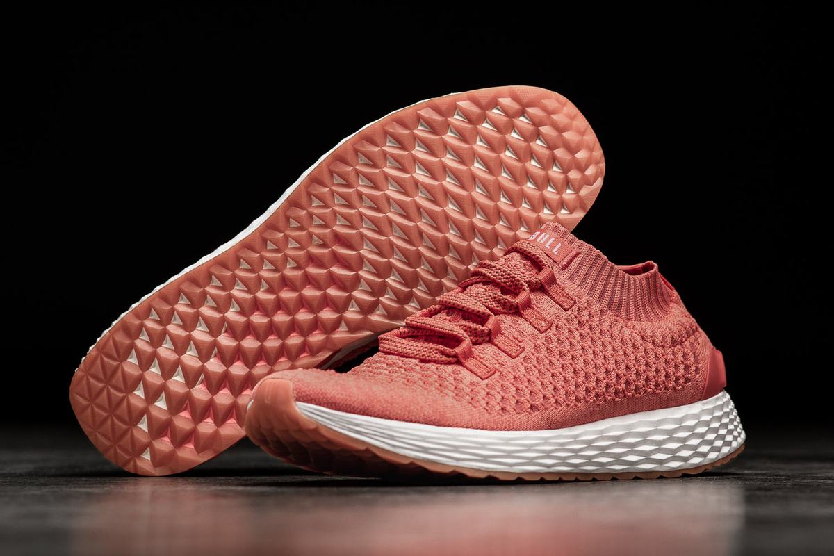 Nobull Knit Runner Loopschoenen Heren Koraal | 928063-IYH