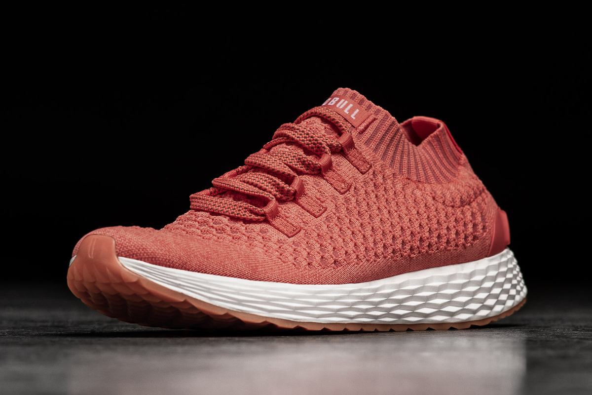 Nobull Knit Runner Loopschoenen Heren Koraal | 928063-IYH