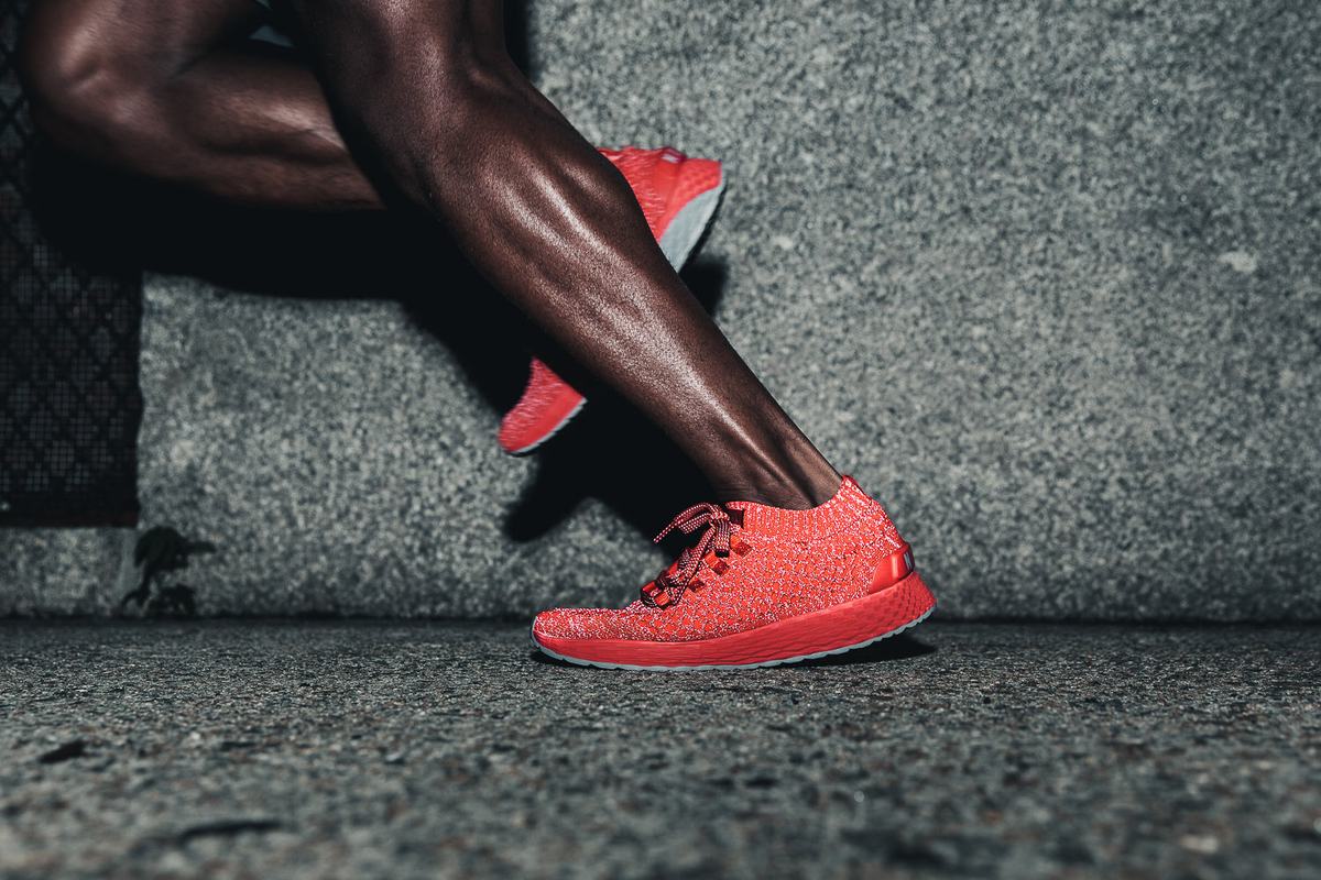 Nobull Knit Runner Loopschoenen Heren Lichtrood | 095642-RKG