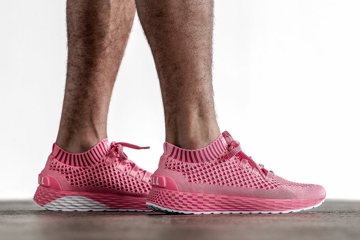 Nobull Knit Runner Loopschoenen Heren Lichtroze | 108357-VML