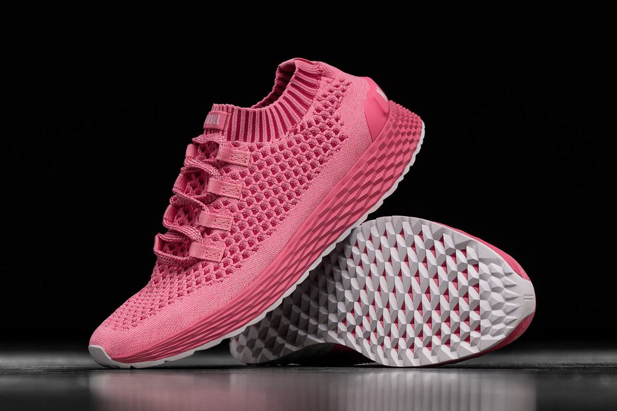Nobull Knit Runner Loopschoenen Heren Lichtroze | 108357-VML