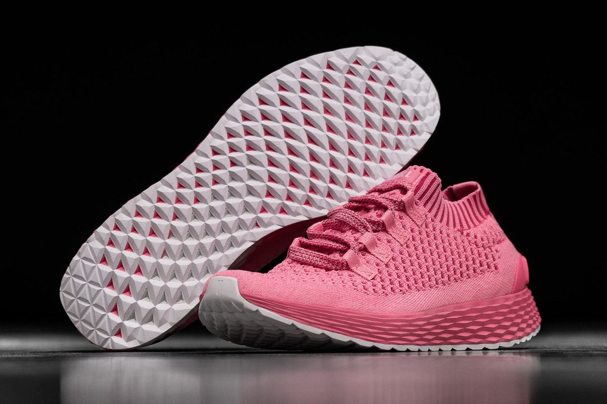 Nobull Knit Runner Loopschoenen Heren Lichtroze | 108357-VML