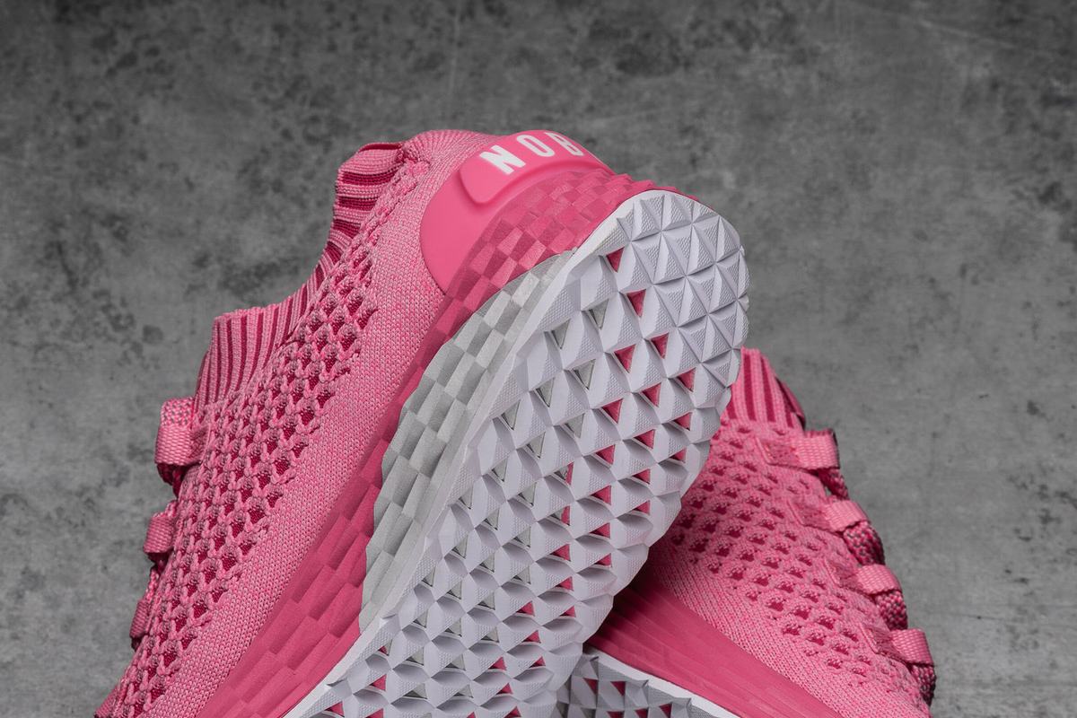 Nobull Knit Runner Loopschoenen Heren Lichtroze | 108357-VML