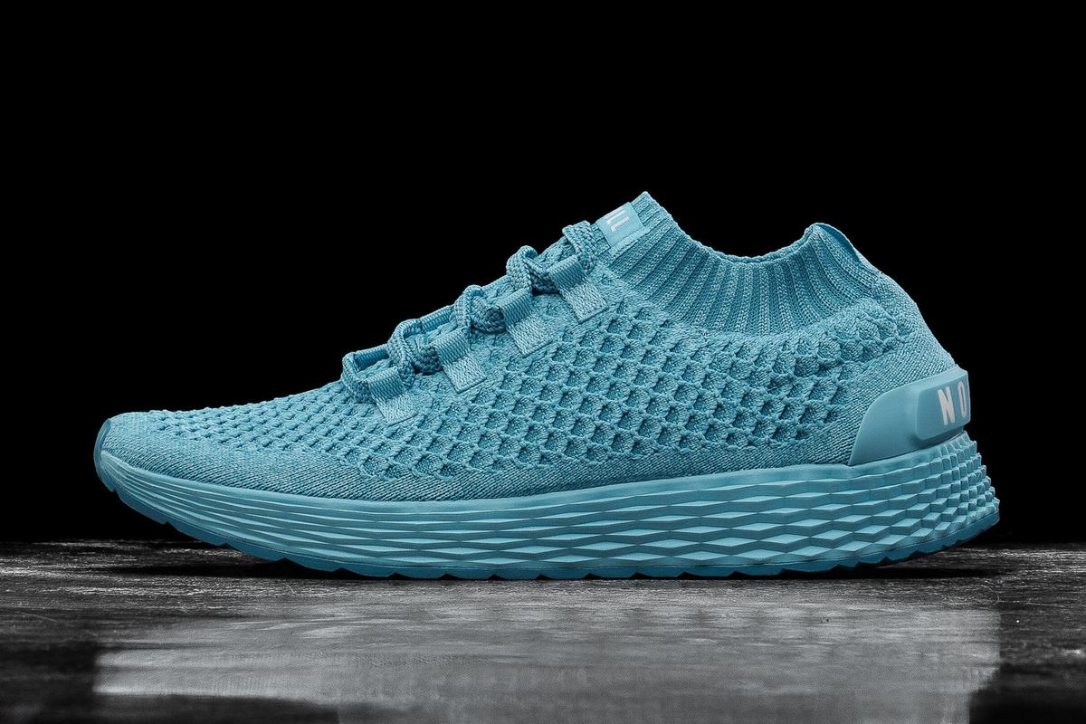 Nobull Knit Runner Loopschoenen Heren Lichtblauw | 169203-DGF
