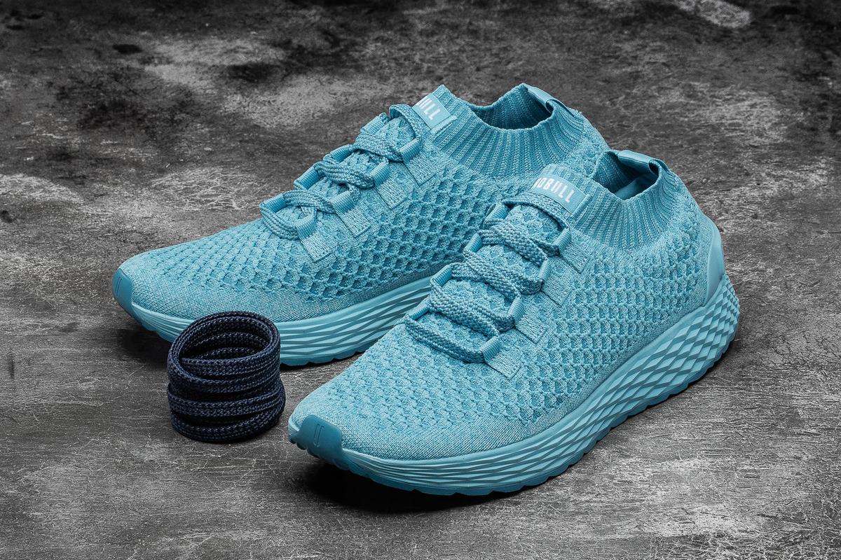 Nobull Knit Runner Loopschoenen Heren Lichtblauw | 169203-DGF