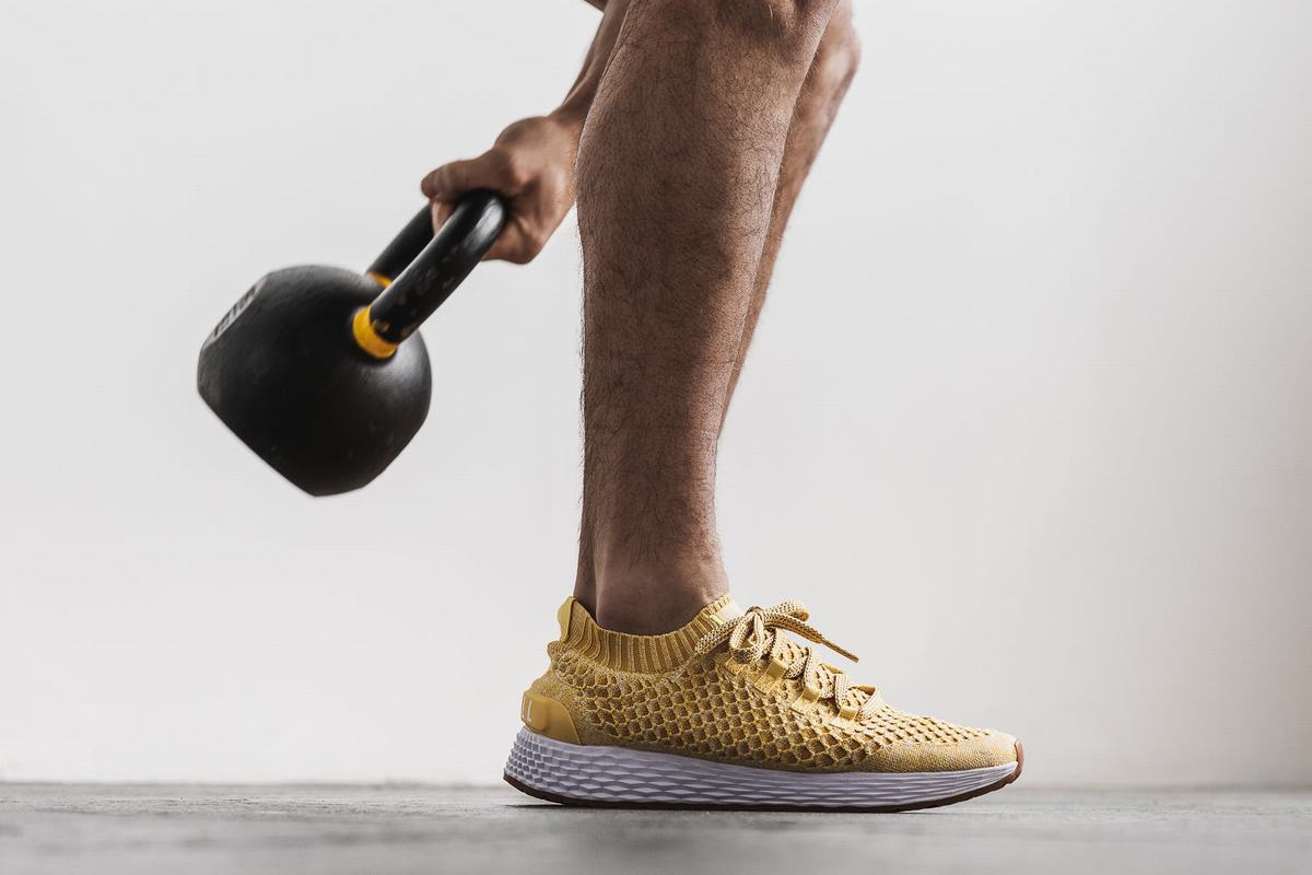 Nobull Knit Runner Loopschoenen Heren Oranje | 136759-JMO