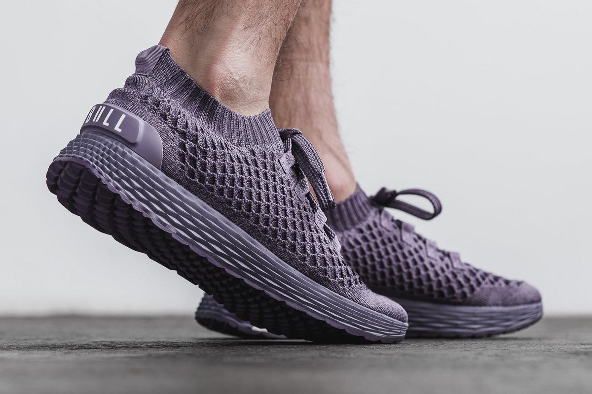 Nobull Knit Runner Loopschoenen Heren Paars | 641930-WVB