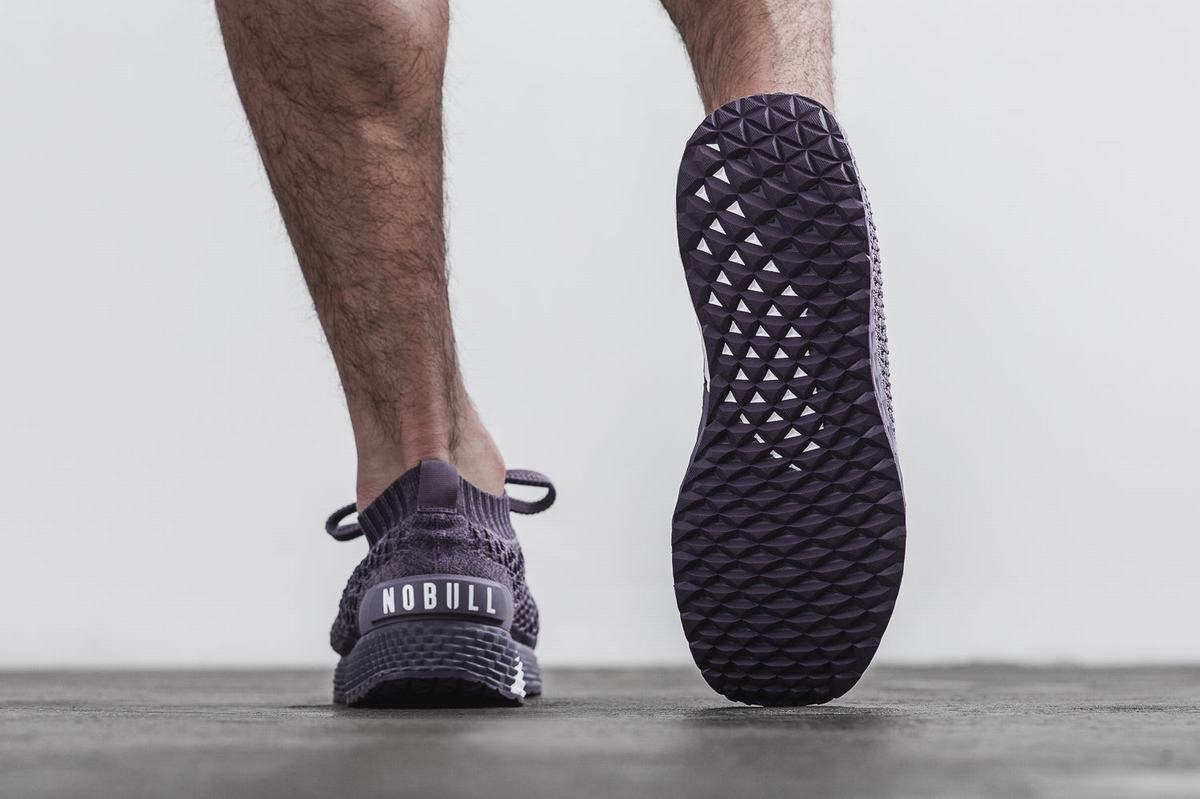 Nobull Knit Runner Loopschoenen Heren Paars | 641930-WVB