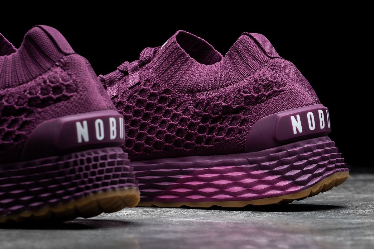 Nobull Knit Runner Loopschoenen Heren Paars | 704215-KMD