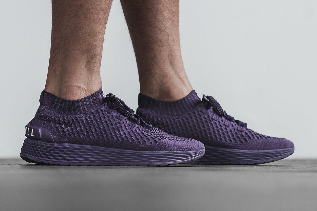Nobull Knit Runner Loopschoenen Heren Paars | 908136-OXV
