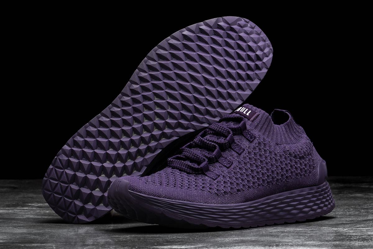 Nobull Knit Runner Loopschoenen Heren Paars | 908136-OXV