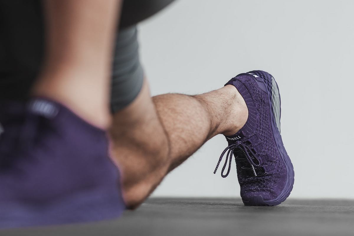 Nobull Knit Runner Loopschoenen Heren Paars | 908136-OXV