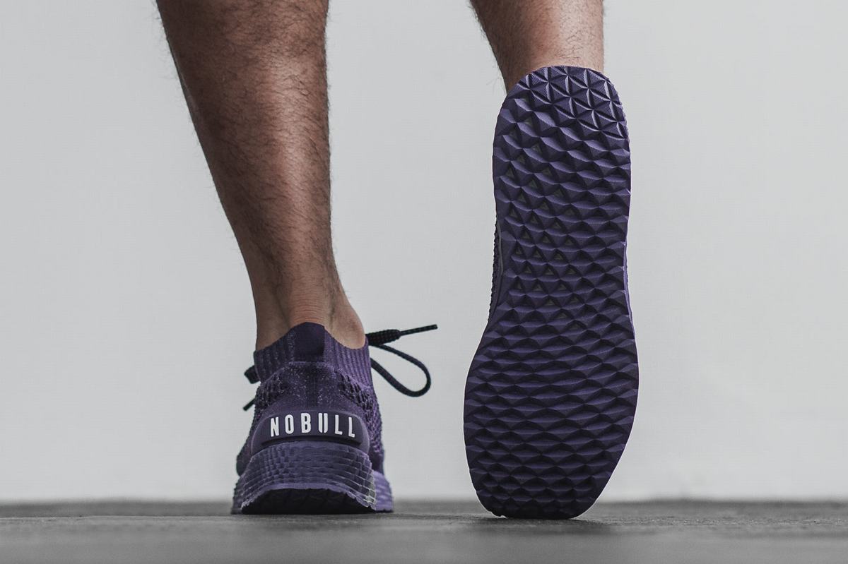 Nobull Knit Runner Loopschoenen Heren Paars | 908136-OXV