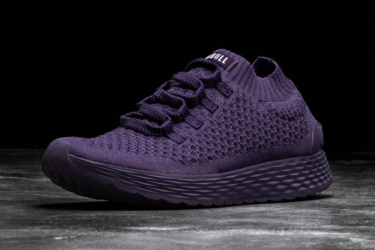 Nobull Knit Runner Loopschoenen Heren Paars | 908136-OXV