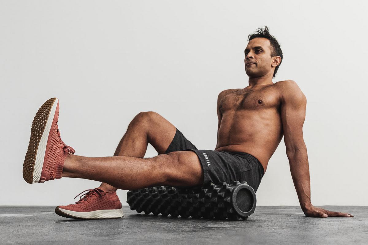 Nobull Knit Runner Loopschoenen Heren Rood | 164972-KVB