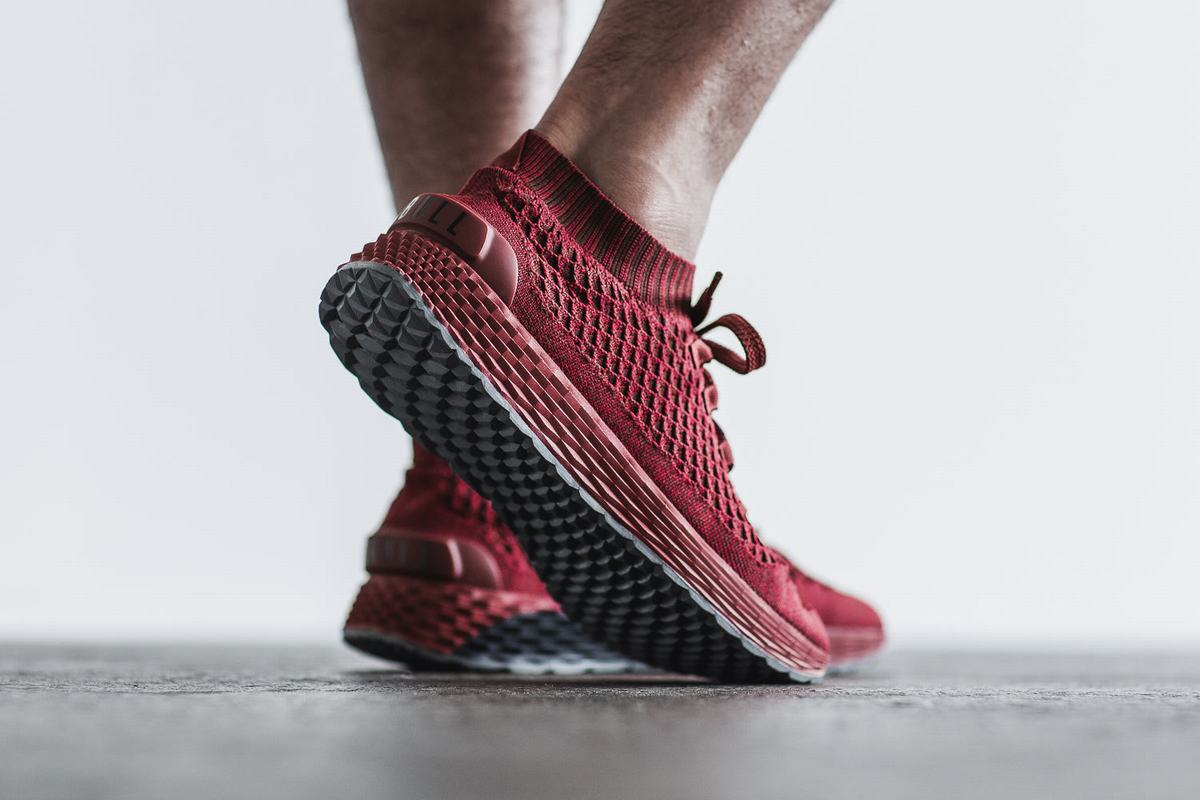 Nobull Knit Runner Loopschoenen Heren Rood | 253897-AJU
