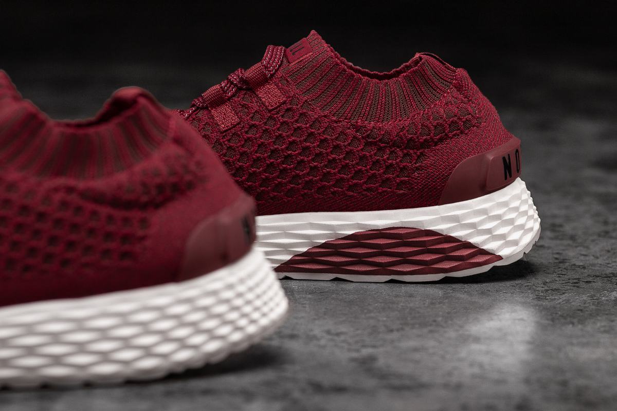 Nobull Knit Runner Loopschoenen Heren Rood | 286415-QTW
