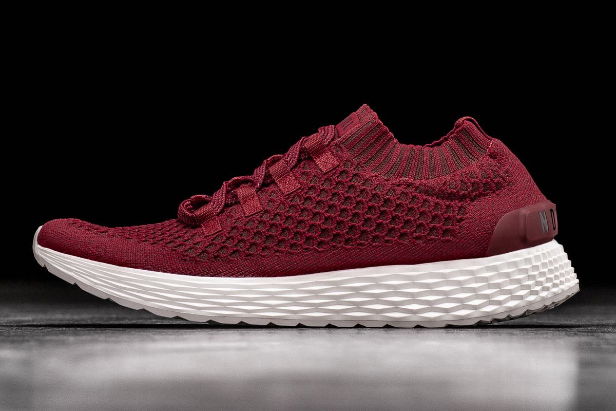 Nobull Knit Runner Loopschoenen Heren Rood | 286415-QTW