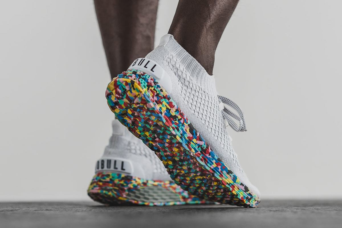 Nobull Knit Runner Loopschoenen Heren Wit | 173904-OJI