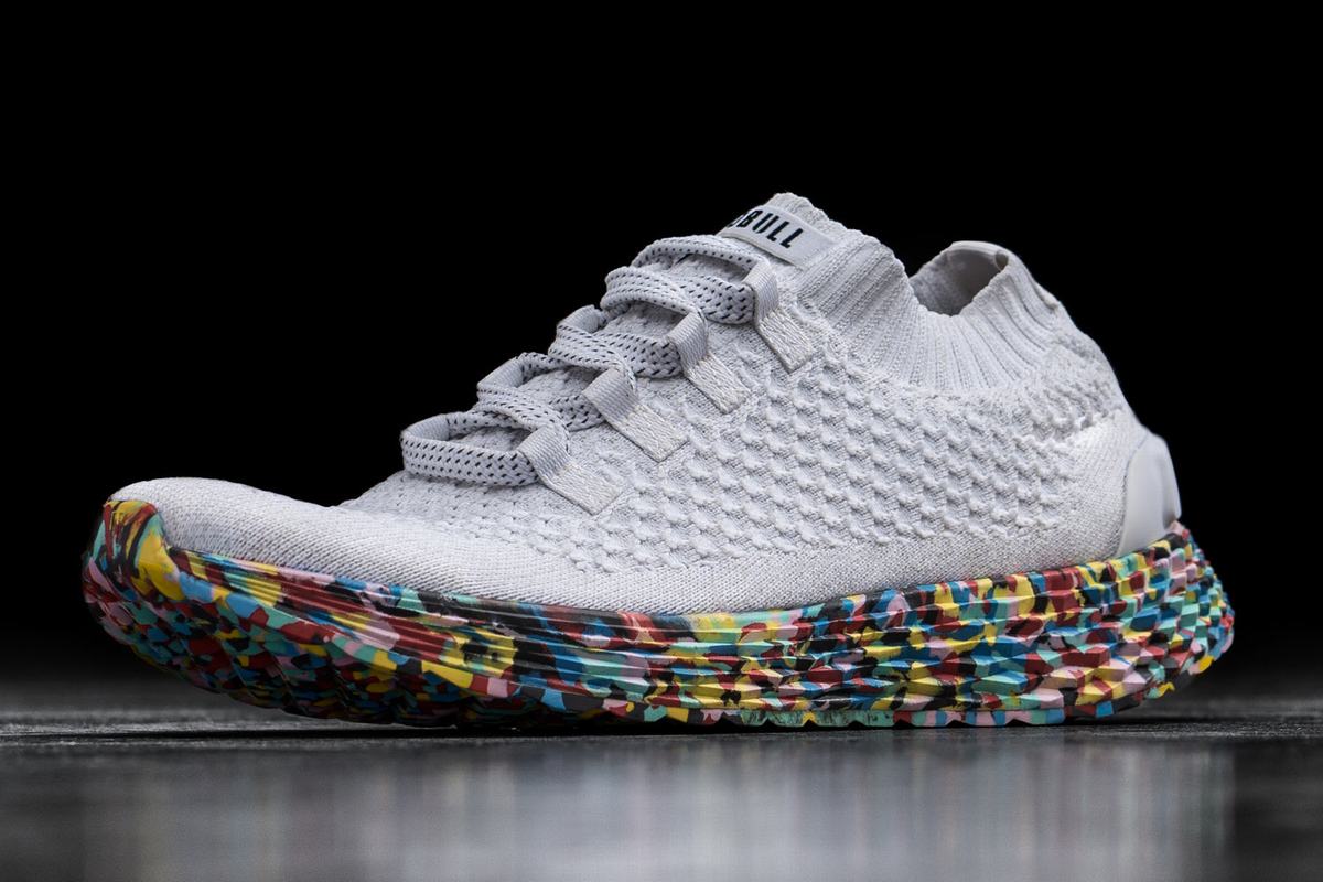 Nobull Knit Runner Loopschoenen Heren Wit | 173904-OJI